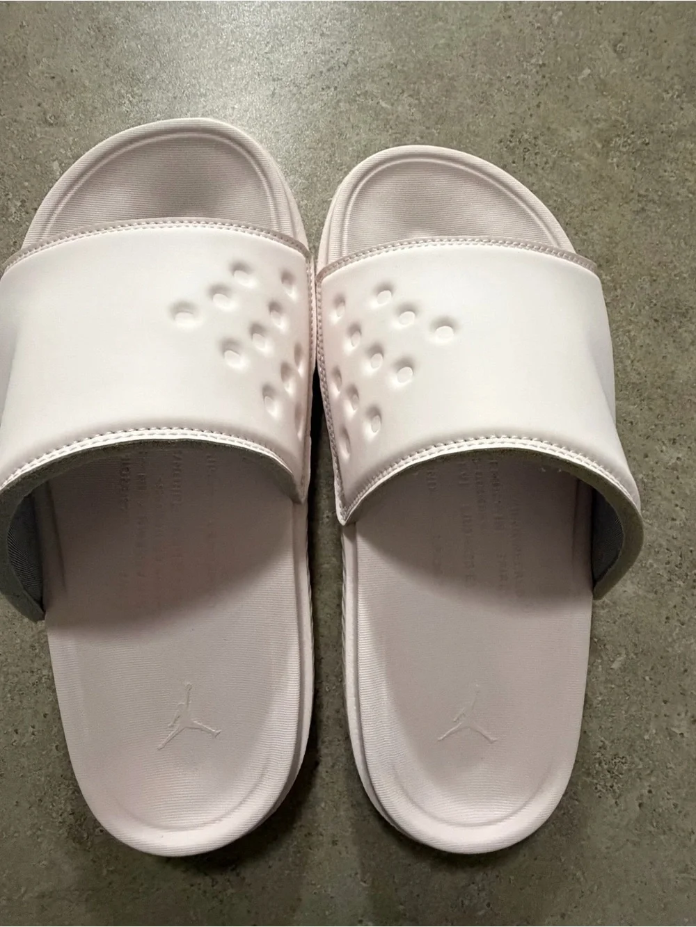 Jordan Air Play Slide Light Soft Pink Mens size 9. Like new